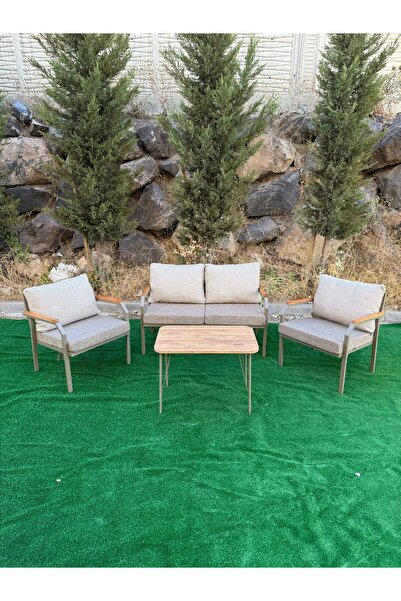 Huga Mobilya Alya Bahçe Takımı, Balkon Mobilyası, Metal Kanepe, Cafe Mobilyas...