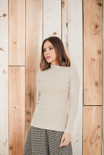 Aslında Look Ribbed Long Sleeve Lycra Flexible Bady