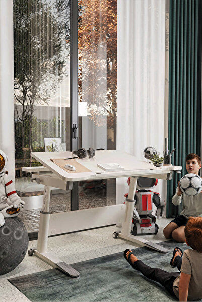 Creo Mobili Sirius Simple Ergonomik Çocuk Masası Yükseklik Ayarlı ve Eğimli Ç...