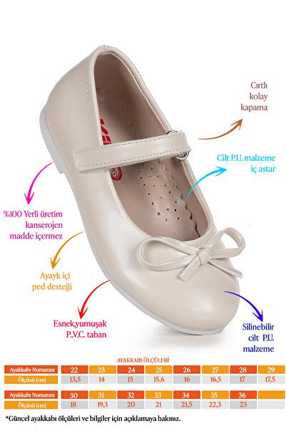 KARAMAZI Barbe Skin Bow and Velcro για κορίτσια παπούτσια μπαλαρίνας