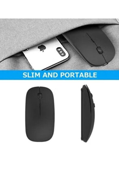 huitich Smart Dual-Mode Bluetooth & 2.4G Wireless Silent Rechargeable Mouse
