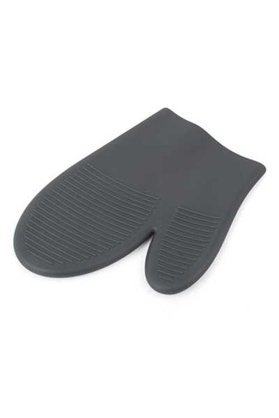 Silicorner Yanmaz Yapışmaz Profesyonel Isıya Dayanıklı Silikon Fırın Eldiveni Tutacağı Siyah