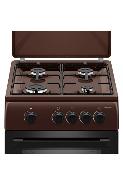 Samus Gas stove SM561MBS, 4 gas burners, gas oven, hob + oven safety