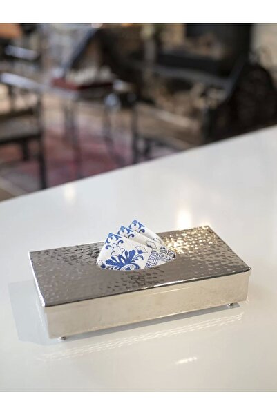 Bakır Concept حامل مناديل نحاسي بلون فضي