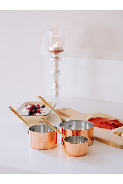 Bakır Concept Copper Caçerol Set of 3