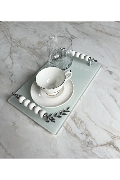 Online Home Market Cam Tepsi Söz , Nişan, Kız İsteme , Kahve Sunum Tepsisi (1...