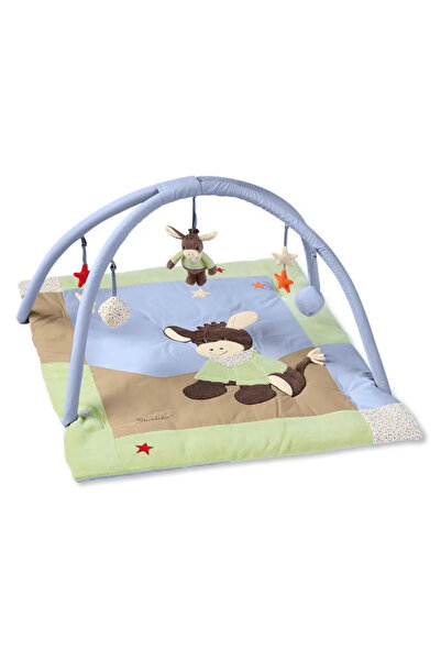 MA Sterntaler –Saltea de joacă pentru bebeluși 0–18 luni, cu figurine suspend...