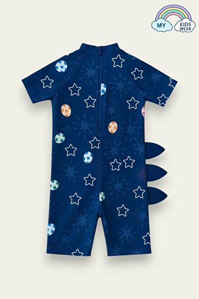 My Kids Wear Tatlı Dino Temalı Boneli Erkek Çocuk Mayo Takımı