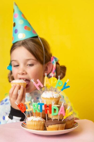 Le Mabelle Multicolored Happy Birthday Candle