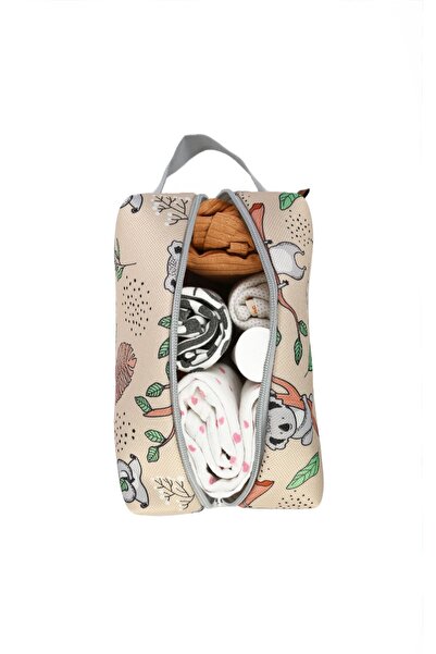 HAMUR Dirty Clean Wet Organizer Bag Koala Baby Kids Clothes Laundry Mommy Makeup Mattress Bag