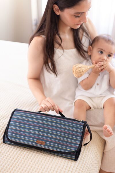 HAMUR Baby Changing Bag Organizer Mother Baby Newborn Changing Mat Bb-503