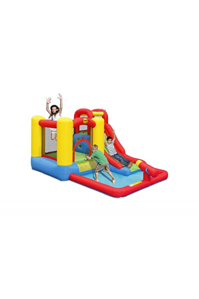 Happy Hop Jump&Splash inflatable mattress with pool, water cannon, slide and climbing area