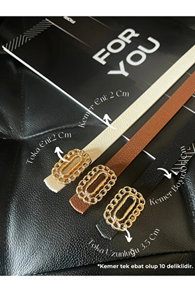 Fiori Тонкий жіночий ремінь з крученою пряжкою для куртки, пальто та сукні