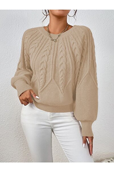 citystyle Pulover de piatră din tricotaje italiene împletite cu păr