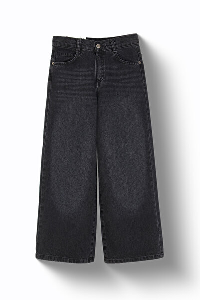 Numuu Kız Çocuk Geniş Paça Kot Pantolon