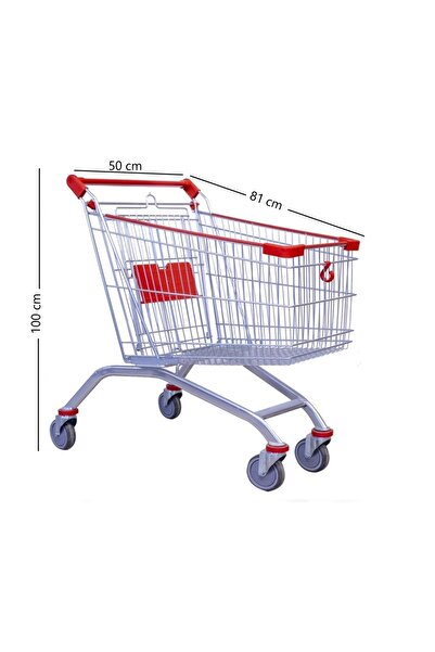 Marketix Kartal Metal Market Alışveriş Arabası 100 Litre