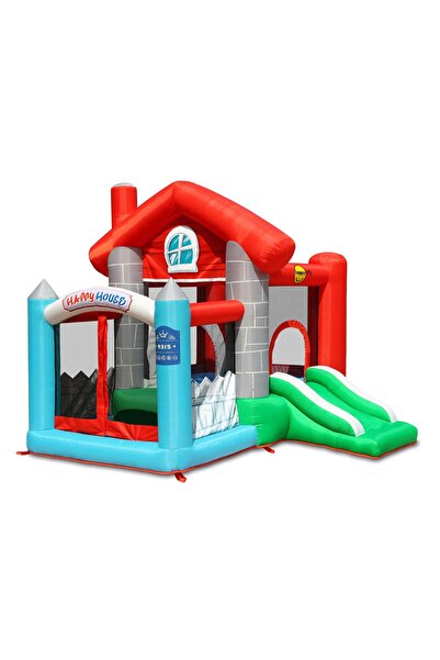 Happy Hop Happy House inflatable mattress with ball playground, slide and jumping area