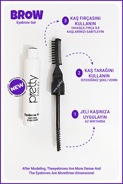 Nera Classy -Kaş Sabitleme Jeli & Eyebrow Gel Clear
