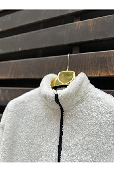 RANESA Ανδρικό Λευκό Oversize Λούτρινο Μπουφάν