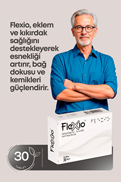 FLEXİO Flexio Hidrolize Tip 1 Ve Tip 2 Kollajen, Msm, Yumurta Zarı Içeren 30 ...
