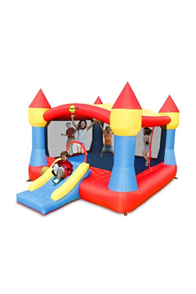 Happy Hop Super Castel inflatable mattress with slide, jumping space and removable sunshade