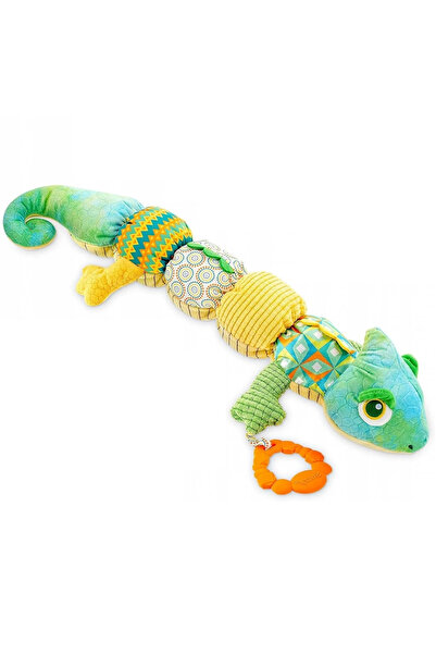 Toyska Jucarie Bebe Senzoriala Muzicala Cameleon, 60x9 cm, verde