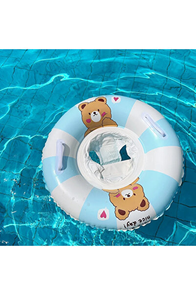 Toyska Baby carrier with panties and handles, Teddy Bear, blue