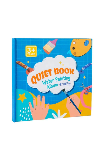 Toyska Carte educativa cu Stickere Reutilizabile si Pictura cu Apa Quiet Book...