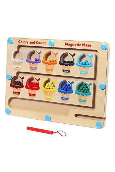 Toyska Joc Montessori Labirint magnetic Ice Cream, sortare si numarare, multi...