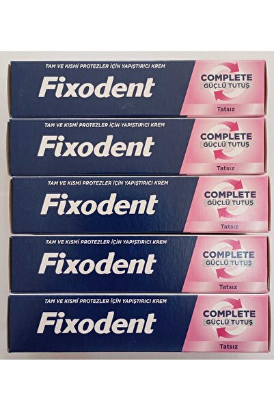 Fixodent Complete Diş Protez Yapıştırıcı Aromasız 47g X5 Adet