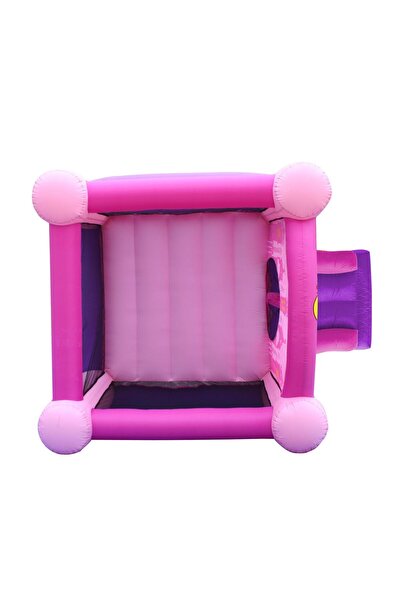 Happy Hop Princess inflatable mattress with playground, slide and basketball hoop
