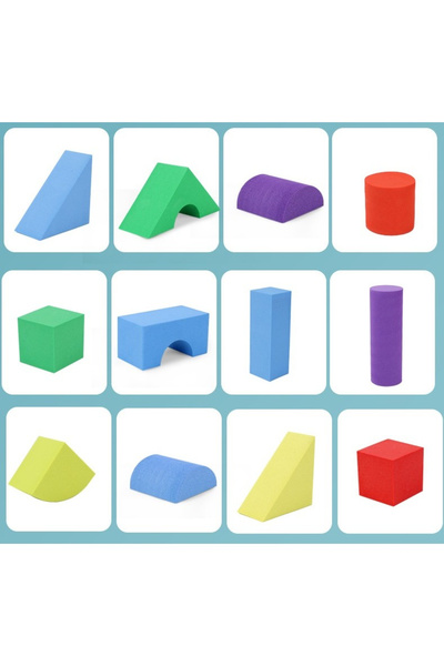 Toyska Set Blocuri de Constructie din Spuma 29 de Piese, Interactive