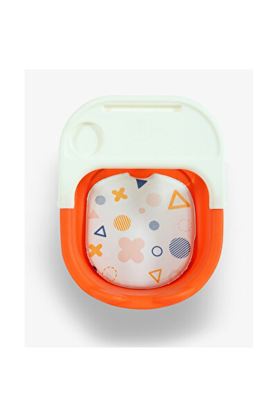 Toyska 2 in 1 Children's Dining Chair, Removable Tray, Ergonomic Backrest, +6 Months, Orange