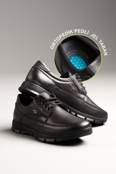 Obucca Orthopedic Heel Massage Leather Winter Men's Shoes
