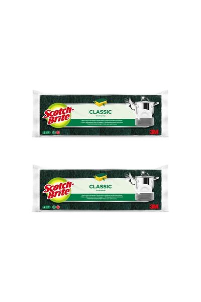 Scotch Brite .4'lü Tırnak Koruyuculu Sünger X 2 Adet