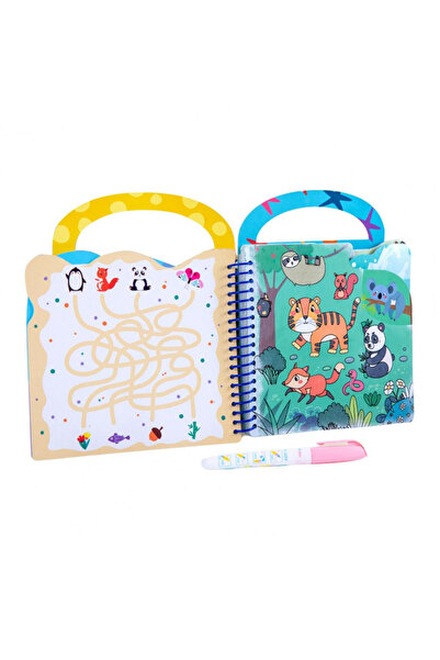 Toyska Carte de colorat cu apa Reutilizabila Magic Water Painting Animal, 14 ...