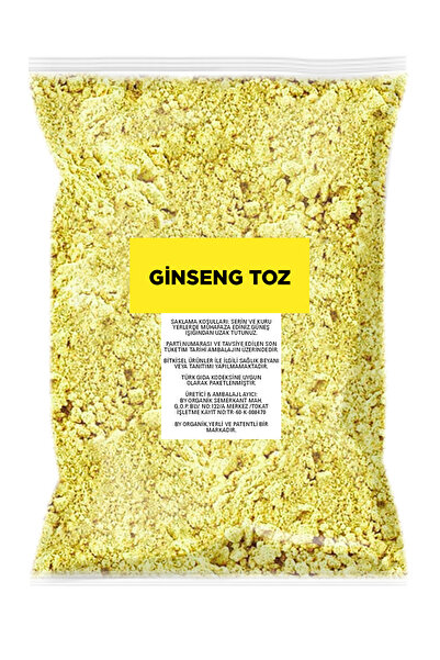 BY ORGANİK Ginseng Kökü Tozu 50 gr