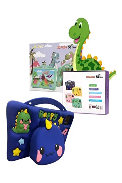 NEFFO 5G Wifi Android 13 Çocuk Tableti – Ön & Arka Kameralı, Eğitim ve Oyun İçin Kılıflı Tablet Mavi