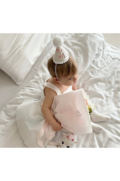 parti kral 1 Yaş Pembe Fiyonk Kukuleta