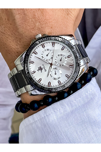 S.POLO ساعة يد رياضية جديدة للرجال باللون الأزرق الداكن مع سوار هدية لعيد الأب هدية عيد الحب