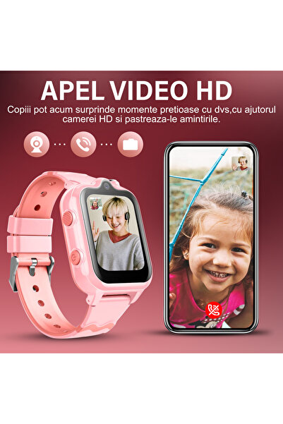 Wingereich Smartwatch for Kids 4G, GPS, HD Video Call, WhatsApp, Dual Camera and SOS Button