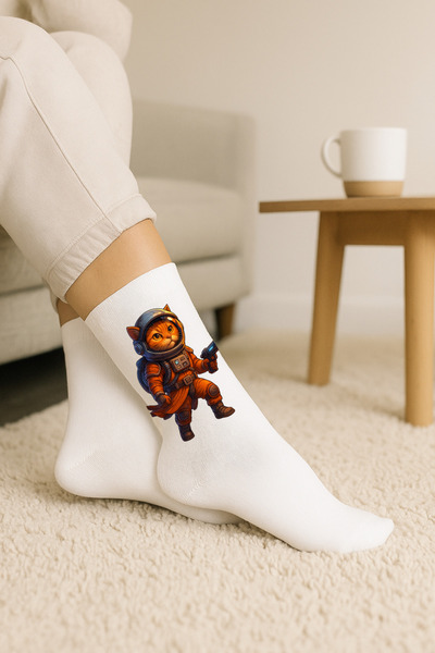 DreamySteps Kişiye Özel Baskılı Çorap | Unisex Tasarım | Hediye Seçeneği