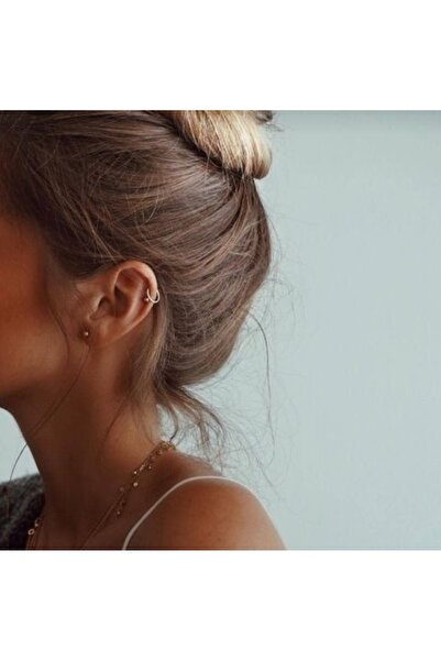 Heppii 8 mm Gold Cerrahi Çelik Düz Halka Tragus Piercing Helix Kıkırdak Rook Daith Dudak Burun