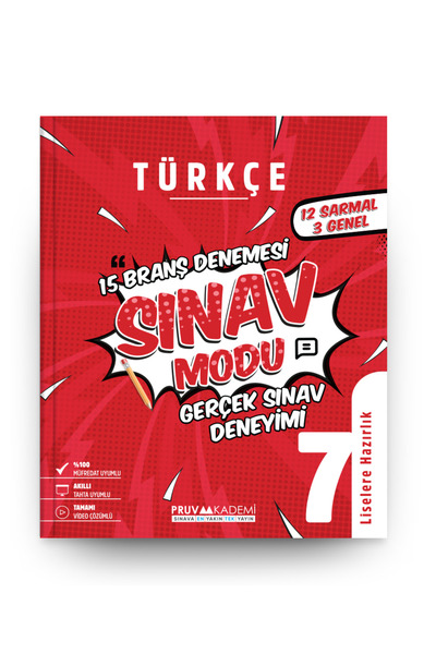 Pruva Akademi 2025-2026 Pruva 7. Sınıf Türkçe Sınav Modu Branş Denemeleri Sor...
