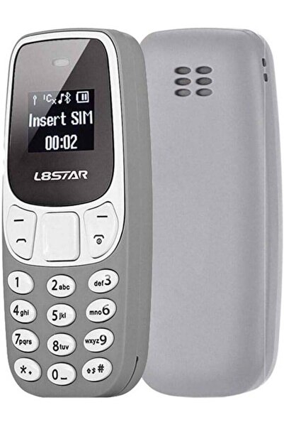 L8ter هاتف محمول صغير للاتصال مع مشبك لتثبيته على الاذن BM 10 اللون فضي