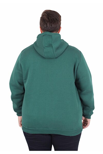 MocGrande Large Size Unisex Hooded 3Ip Sweat 11701 Nefti