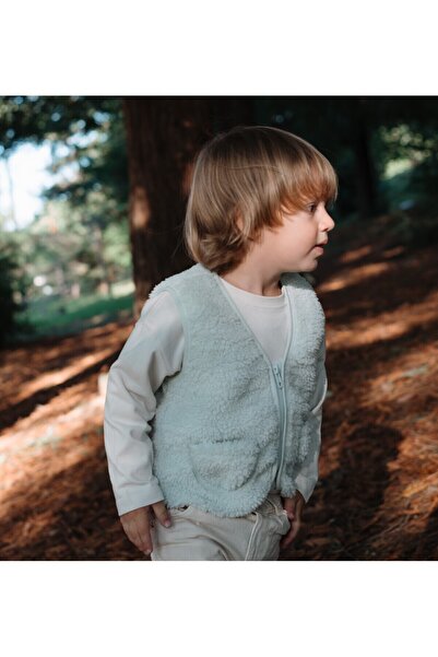 Lollie Baby&Kids Teddy Plush Children's Baby Vest - Mint