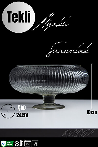 Maloria Ayaklı Salata Meyve Kasesi | Tekli - 24cm