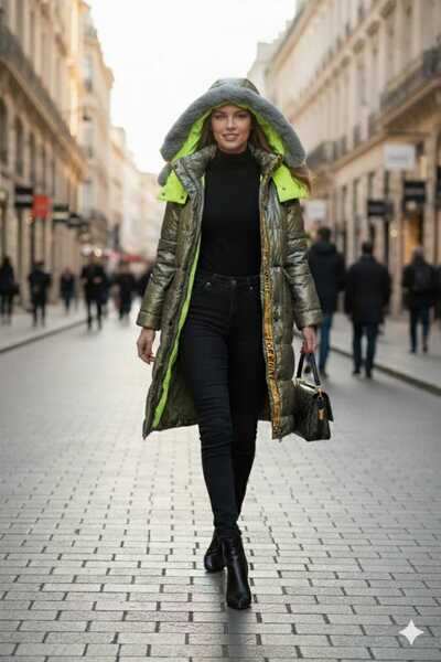 MAXLEVEL MODA ΜΕΓΑΛΟ ΜΕΓΕΘΟΣ ΠΑΛΤΟ ΜΑΚΡΥ ΦΟΥΤΕΡ ΠΑΛΤΟ