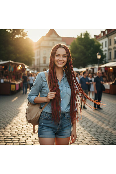 Ethab Ticaret شعر أفريقي مضفر وشعر راستا - لون بني داكن